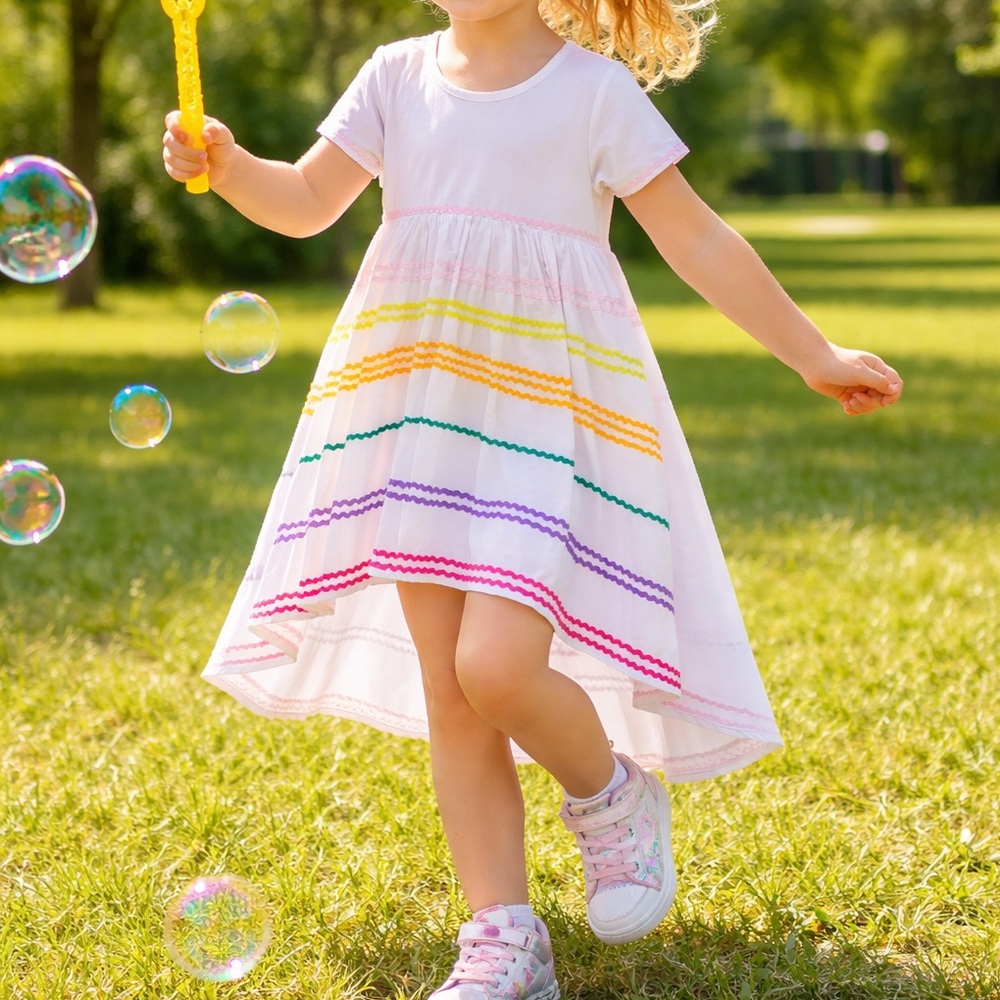 Lola + The Boys Rainbow Dress